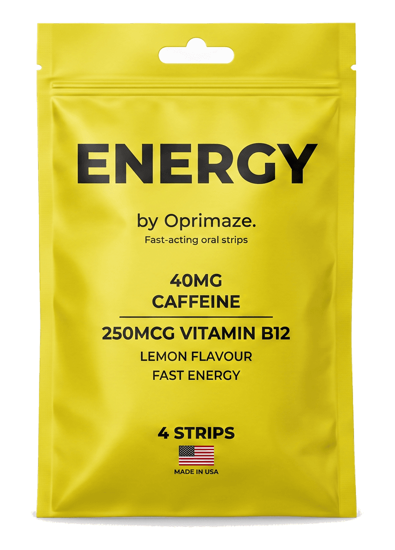 Oprimaze Energy Boost sublingual strip pouch